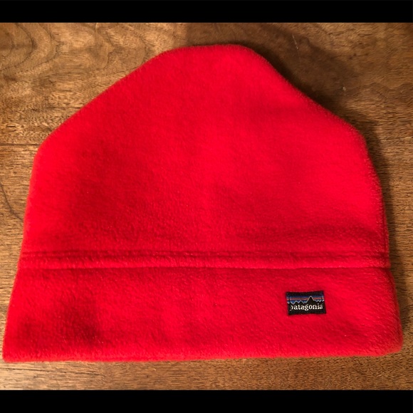 Patagonia Other - Vintage OG Patagonia red fleece beanie L USA